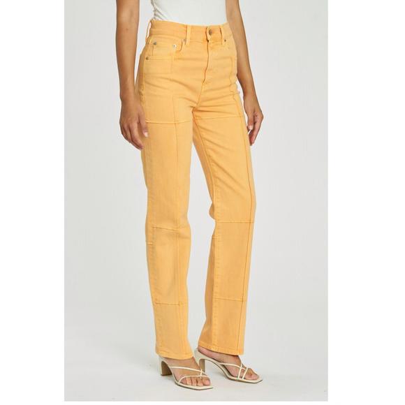 NEW PISTOLA cassie super high rise straight jean in nectar - Picture 2 of 5